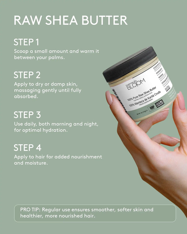 100 pure raw shea butter how to use