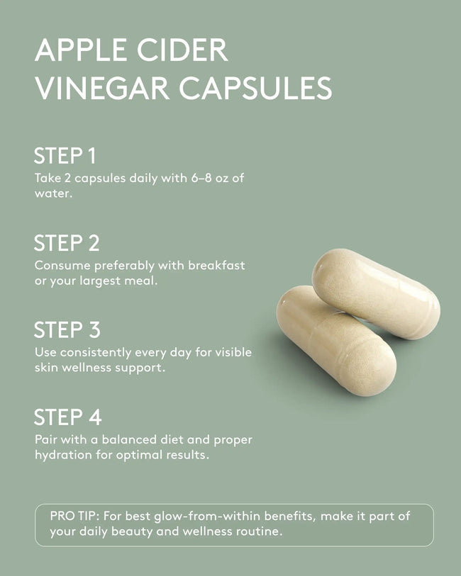 Apple cider vinegar capsules how to use