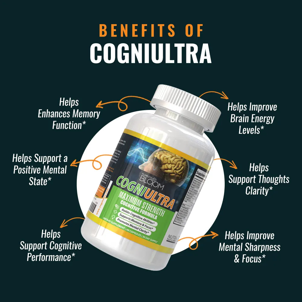 CogniUltra | Formule de soutien cognitif avec des ingrédients puissants 
