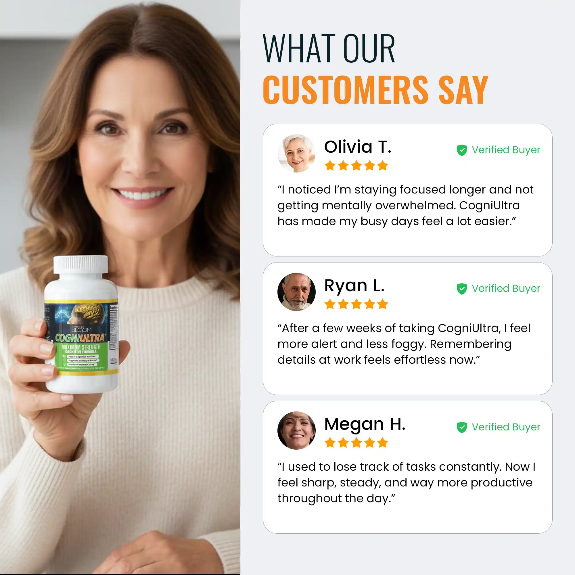 CogniUltra | Formule de soutien cognitif avec des ingrédients puissants 