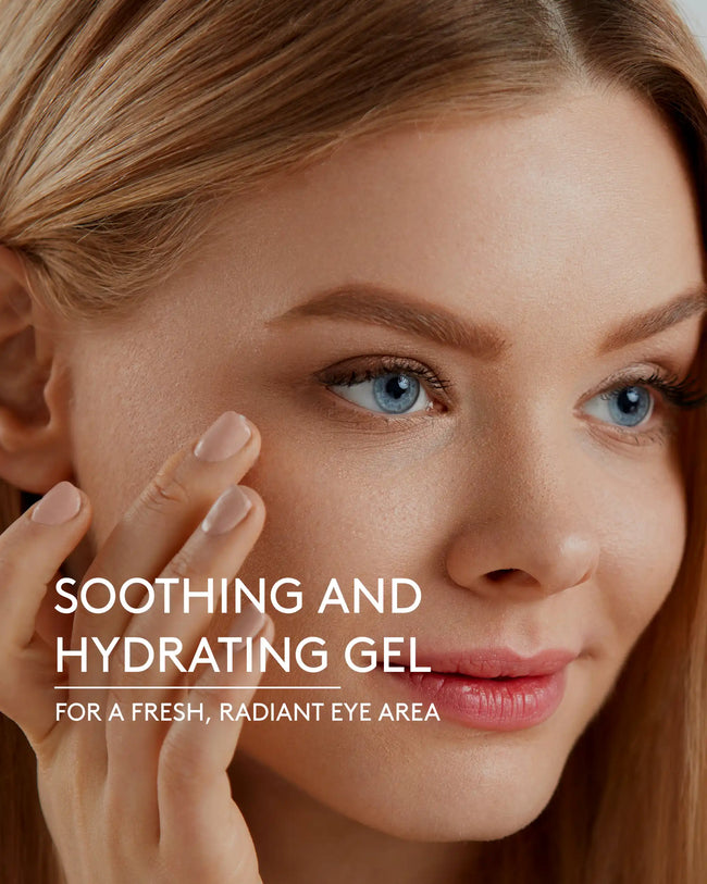 Cooling peptide eye gel one liner