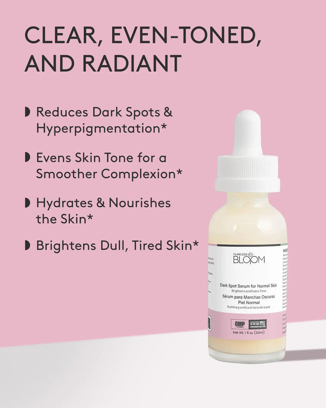 Dark spot face serum normal skin benefit