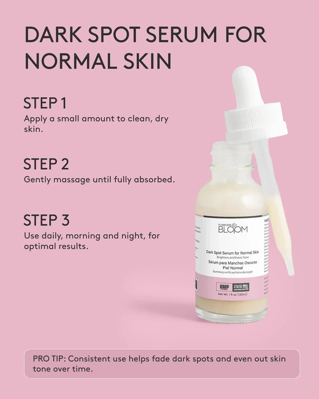 Dark spot face serum normal skin how to use