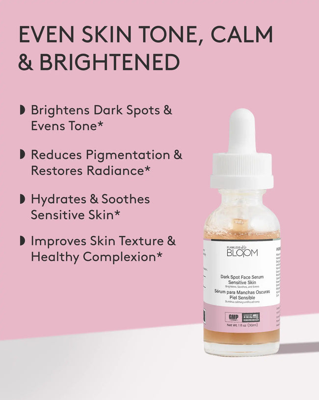Dark spot face serum sensitive skin benefit