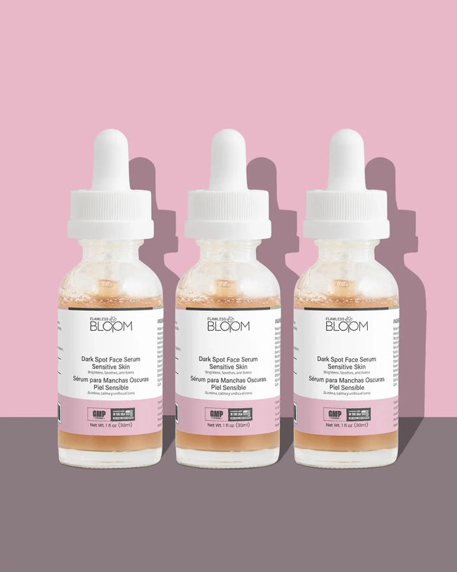 Dark spot face serum sensitive skin shadow