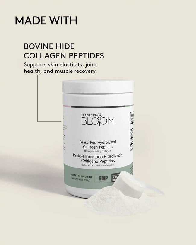 Grass fed hydrolyzed collagen peptides ingredients