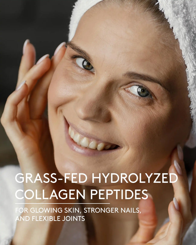 Grass fed hydrolyzed collagen peptides one liner