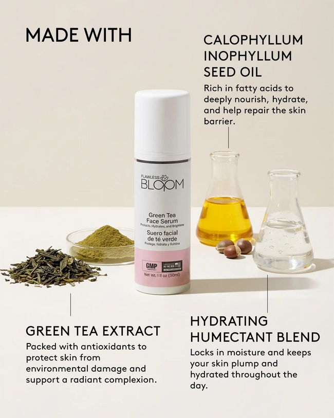 Green tea face serum ingredients