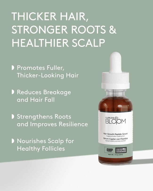 Hair growth peptide serum benefit