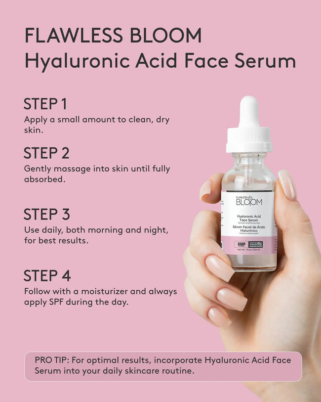 Hyaluronic acid face serum how to use