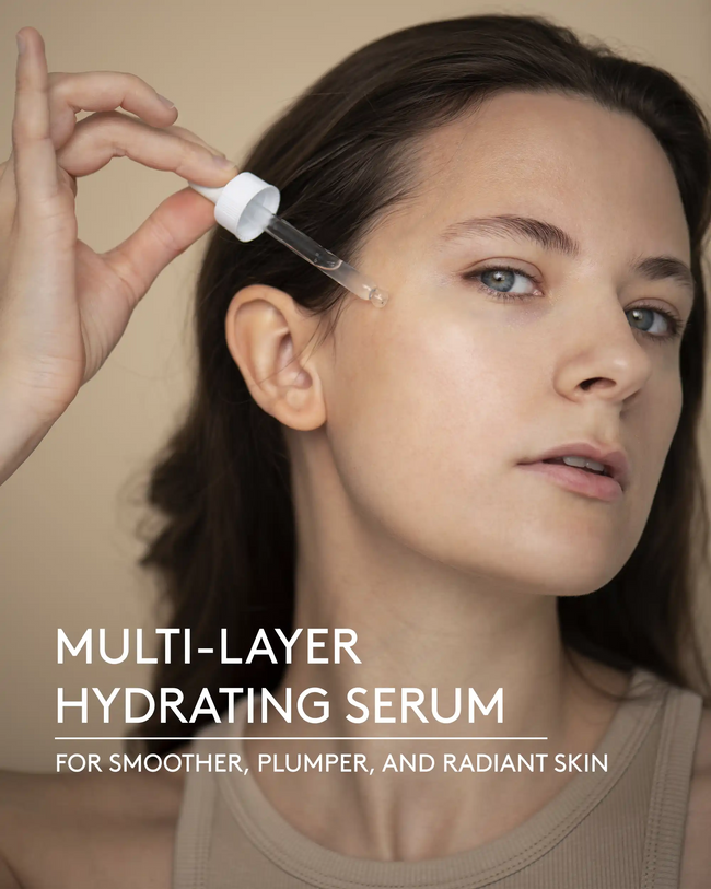 Hyaluronic acid face serum one liner