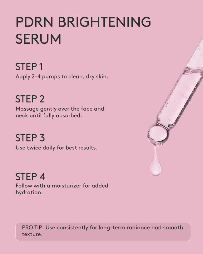 Pdrn brightening serum how to use