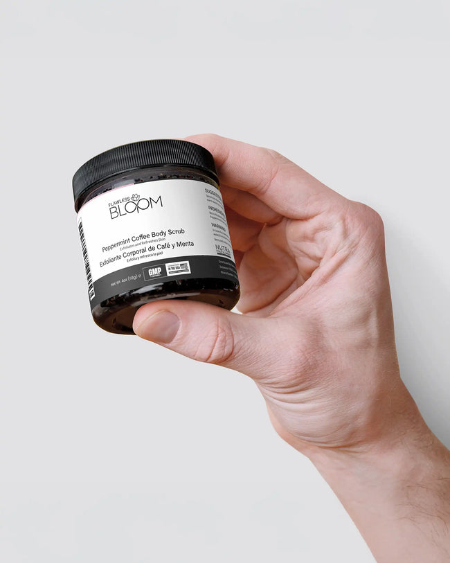 Peppermint coffee scrub 6