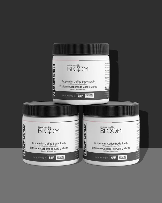 Peppermint coffee scrub shadow