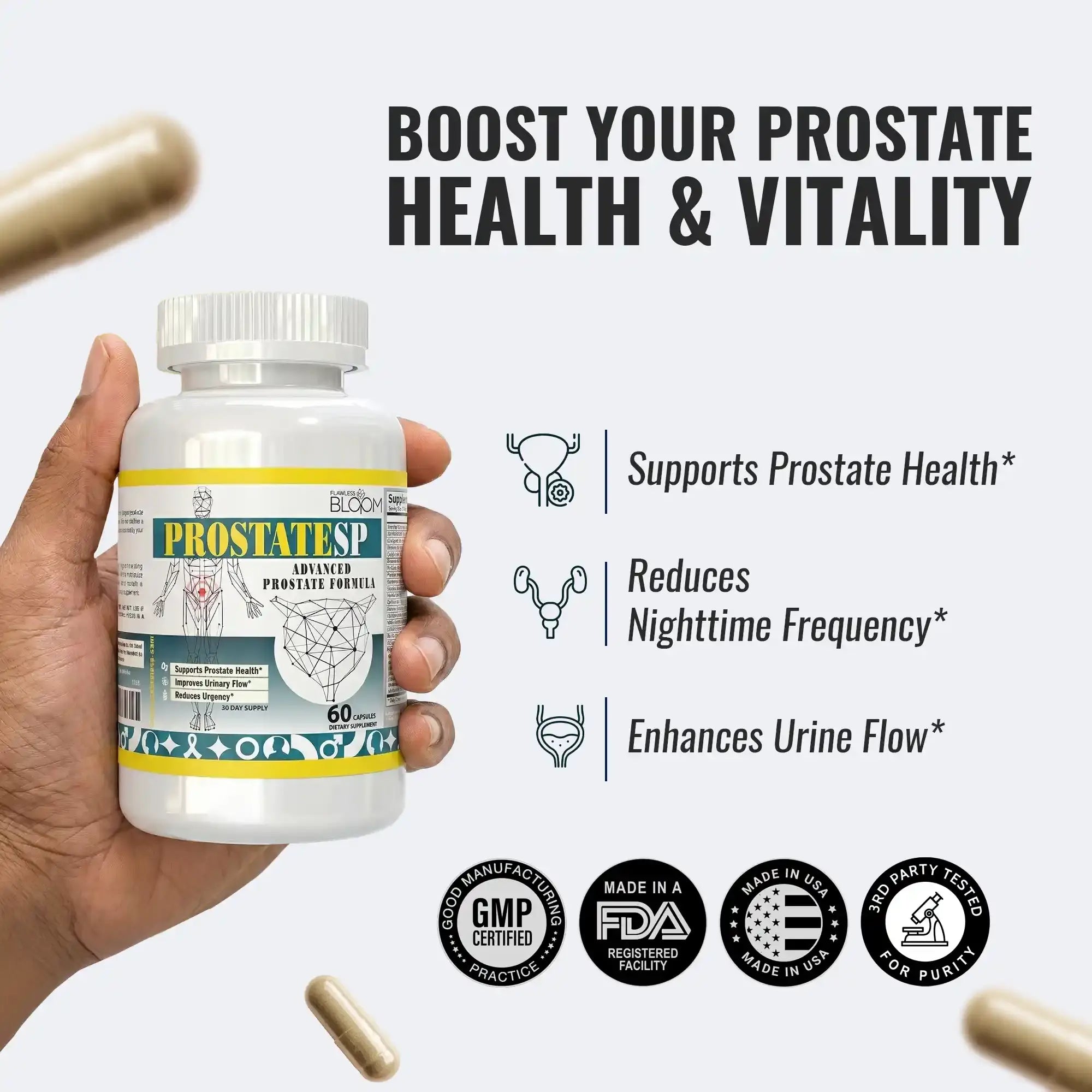Prostatesp | Formule de soutien de la prostate avec des ingrédients puissants 