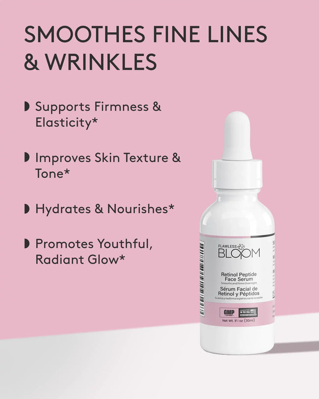 Retinol peptide face serum benefit