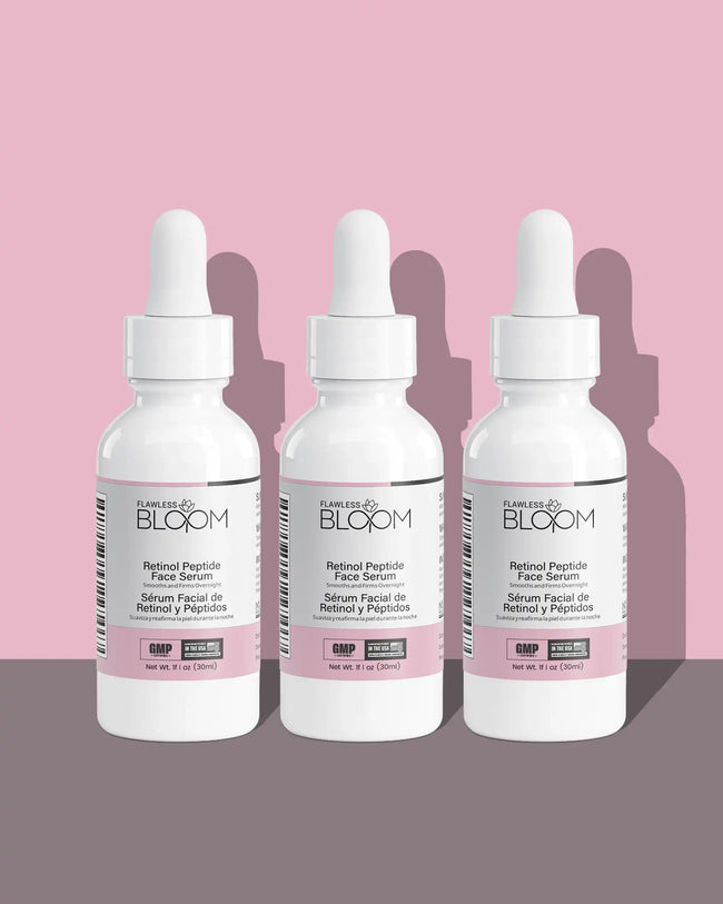 Retinol peptide face serum shadow