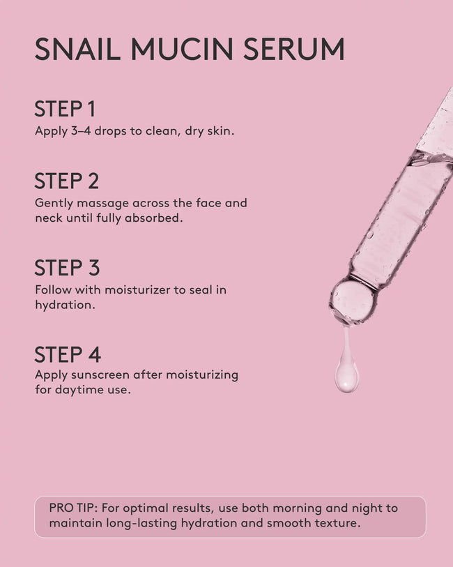Snail mucin serum how to use