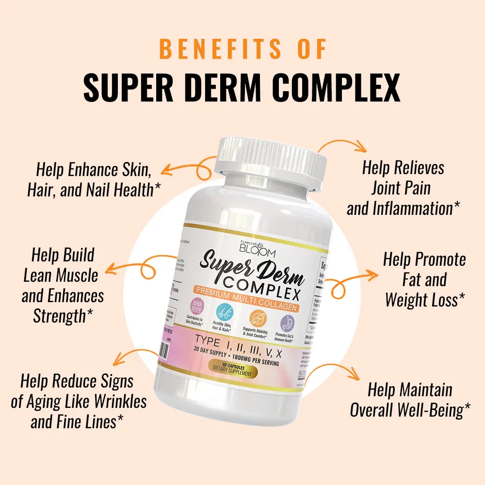 Super Derm Complex - Complément alimentaire au collagène (90 gélules) 