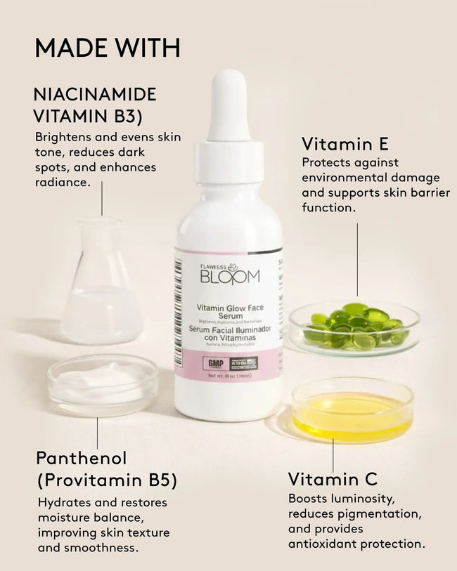 Vitamin glow face serum ingeadiants